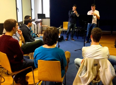 O trompetista Luis González inicia as clases maxistrais da EAEM O trompetista Luis González inicia as clases maxistrais da EAEM